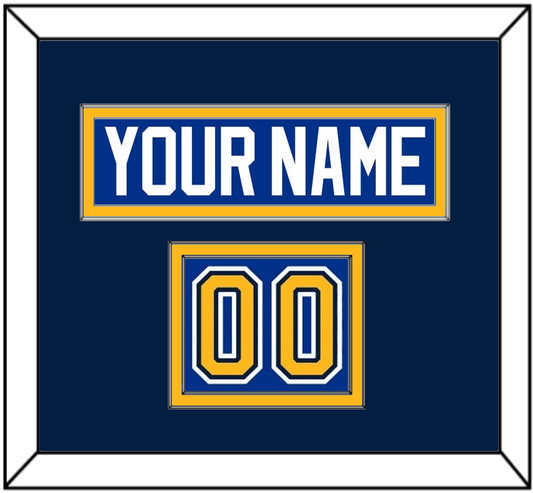 St. Louis Nameplate & Number (Shoulder) - Road/Home Blue (1998-2007) - Signature Tier 4