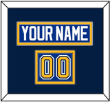 St. Louis Nameplate & Number (Shoulder) - Home Blue (2007-2014) - Double Mat 4