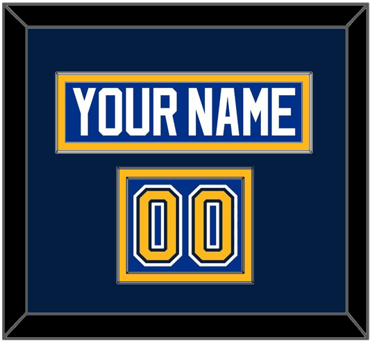 St. Louis Nameplate & Number (Shoulder) - Road/Home Blue (1998-2007) - Signature Tier 4