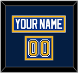 St. Louis Nameplate & Number (Shoulder) - Home Blue (2007-2014) - Double Mat 4