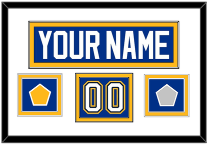 St. Louis Nameplate, Number (Shoulder), Stanley Cup Finals And Championship Banner Patches - Home Blue (2017-2025) - Signature Tier 1