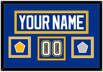 St. Louis Nameplate, Number (Shoulder), Stanley Cup Finals And Championship Banner Patches - Home Blue (2017-2025) - Signature Tier 3