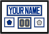 St. Louis Nameplate, Number (Shoulder), Stanley Cup Finals And Championship Banner Patches - Road White (2017-2025) - Double Mat 1