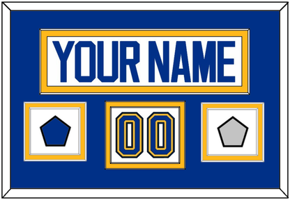 St. Louis Nameplate, Number (Shoulder), Stanley Cup Finals And Championship Banner Patches - Road White (2017-2025) - Signature Tier 2