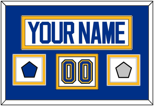 St. Louis Nameplate, Number (Shoulder), Stanley Cup Finals And Championship Banner Patches - Road White (2017-2025) - Signature Tier 2