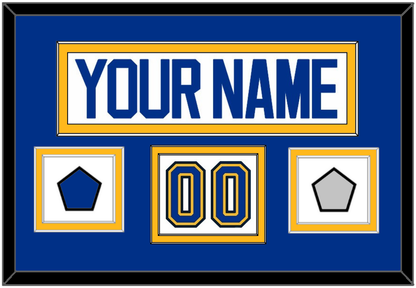 St. Louis Nameplate, Number (Shoulder), Stanley Cup Finals And Championship Banner Patches - Road White (2017-2025) - Signature Tier 2