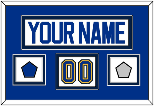 St. Louis Nameplate, Number (Shoulder), Stanley Cup Finals And Championship Banner Patches - Road White (2017-2025) - Signature Tier 3