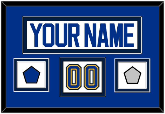St. Louis Nameplate, Number (Shoulder), Stanley Cup Finals And Championship Banner Patches - Road White (2017-2025) - Signature Tier 3