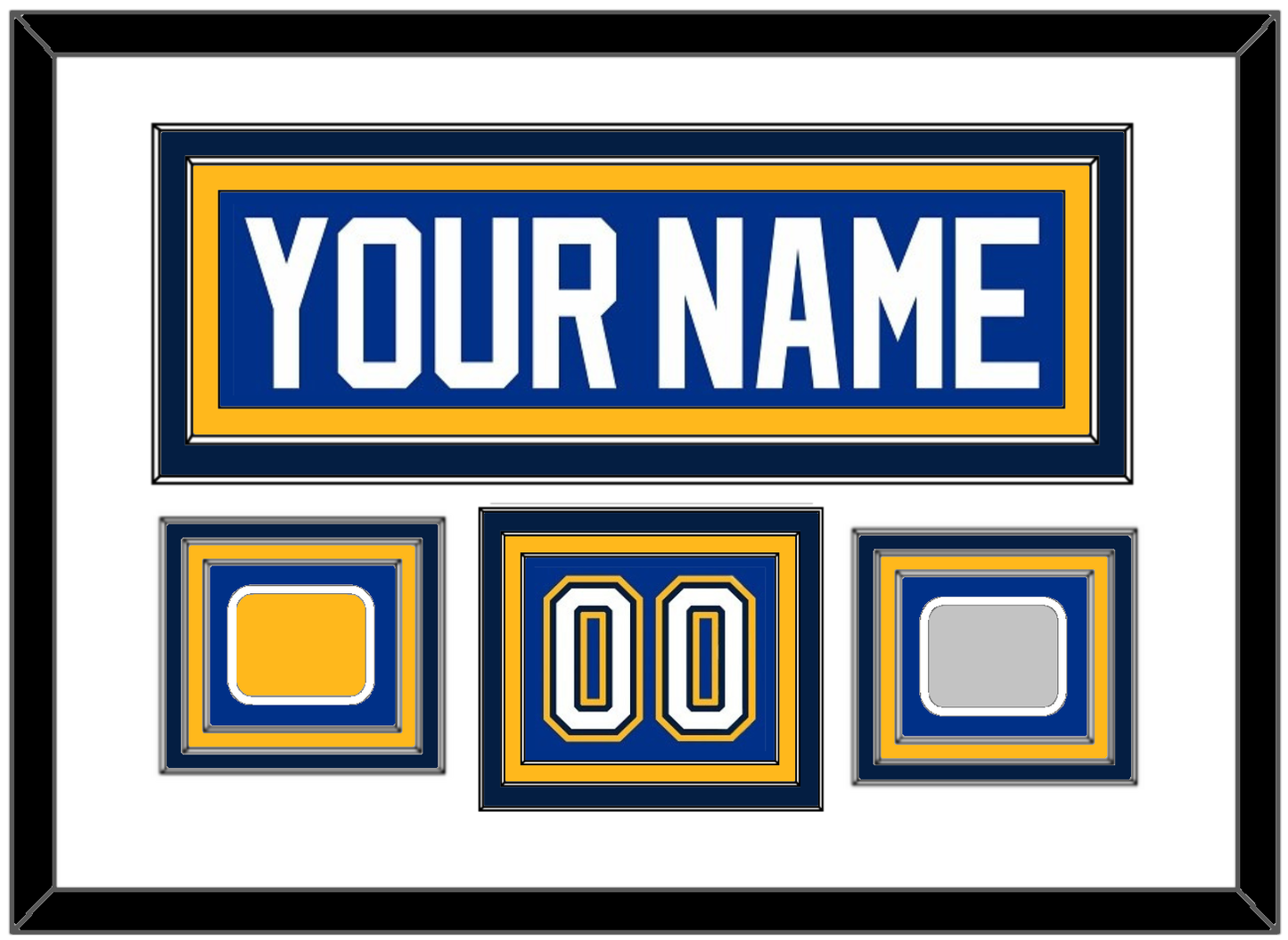 St. Louis Nameplate, Number (Shoulder), Stanley Cup Finals And Championship Banner Patches - Home Blue (2017-2025) - Premier Tier 1