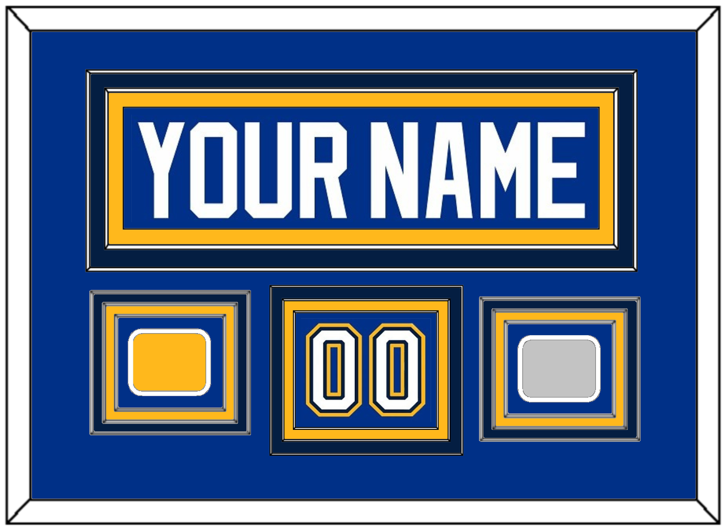 St. Louis Nameplate, Number (Shoulder), Stanley Cup Finals And Championship Banner Patches - Home Blue (2017-2025) - Premier Tier 2