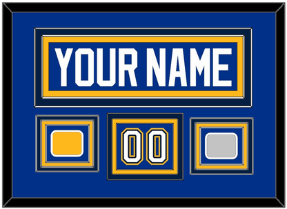 St. Louis Nameplate, Number (Shoulder), Stanley Cup Finals And Championship Banner Patches - Home Blue (2017-2025) - Premier Tier 2
