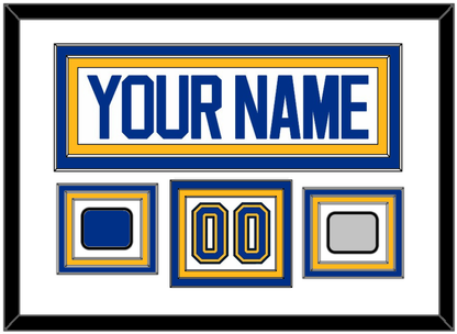 St. Louis Nameplate, Number (Shoulder), Stanley Cup Finals And Championship Banner Patches - Road White (2017-2025) - Premier Tier 1