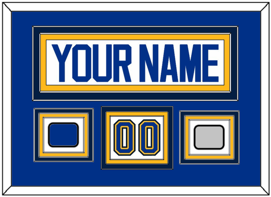 St. Louis Nameplate, Number (Shoulder), Stanley Cup Finals And Championship Banner Patches - Road White (2017-2025) - Premier Tier 3