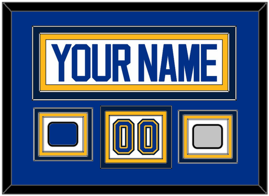 St. Louis Nameplate, Number (Shoulder), Stanley Cup Finals And Championship Banner Patches - Road White (2017-2025) - Premier Tier 3
