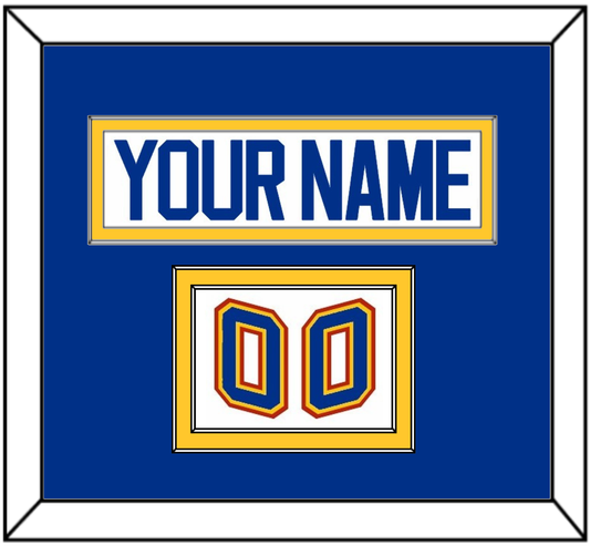 St. Louis Nameplate & Number (Shoulder) - Home White (1995-1998) - Signature Tier 2