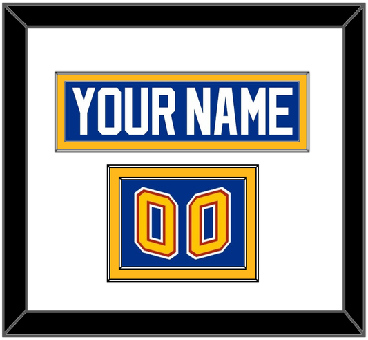 St. Louis Nameplate & Number (Shoulder) - Road Blue (1995-1998) - Signature Tier 1