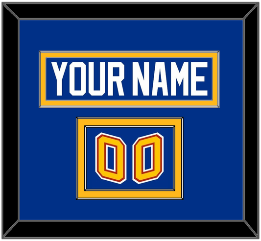 St. Louis Nameplate & Number (Shoulder) - Road Blue (1995-1998) - Signature Tier 2