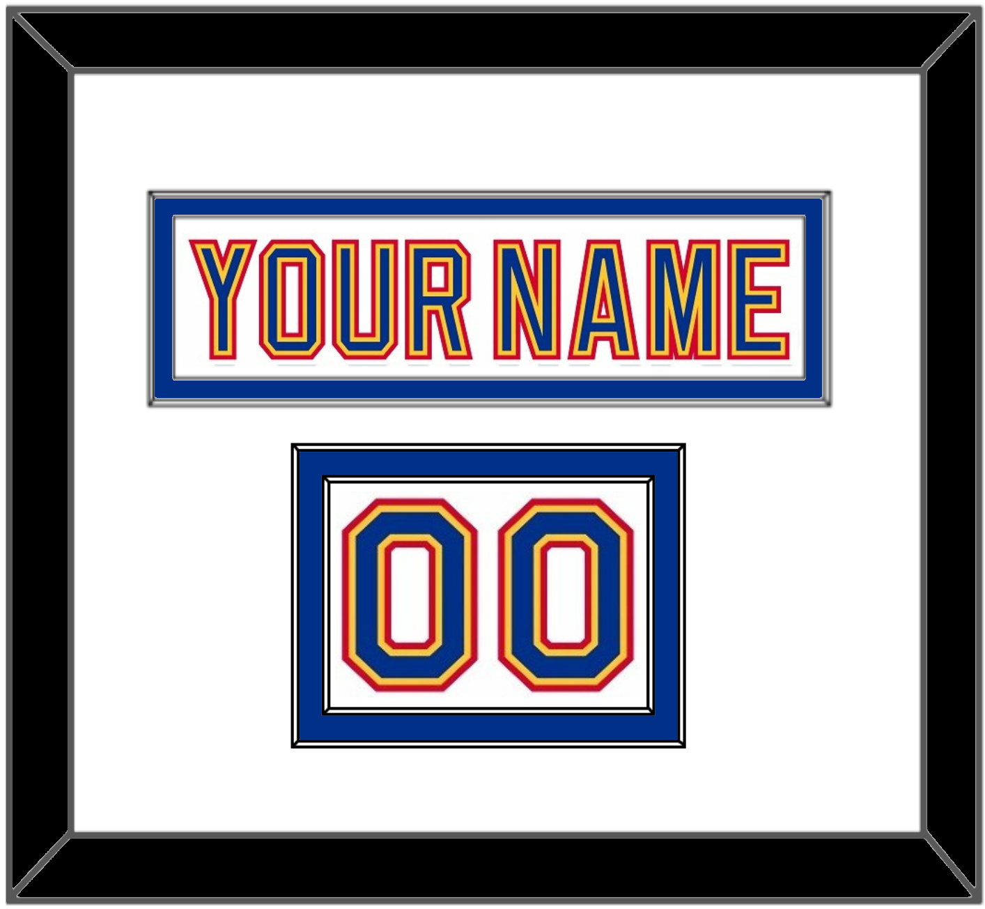 St. Louis Nameplate & Number (Shoulder) - Home White (1992-1995) - Signature Tier 1