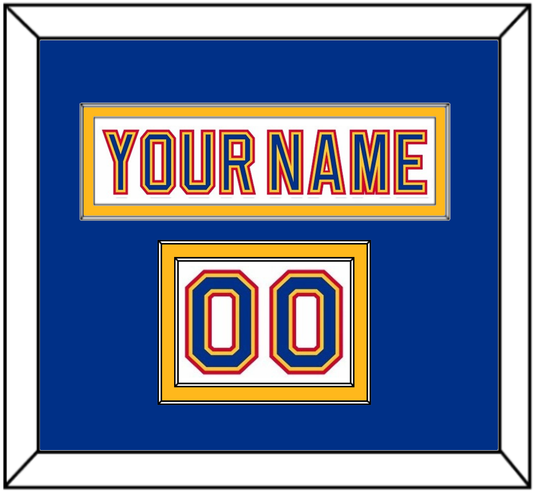 St. Louis Nameplate & Number (Shoulder) - Home White (1992-1995) - Signature Tier 2