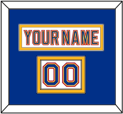 St. Louis Nameplate & Number (Shoulder) - Home White (1985-1987) - Signature Tier 2