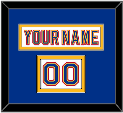 St. Louis Nameplate & Number (Shoulder) - Home White (1985-1987) - Signature Tier 2