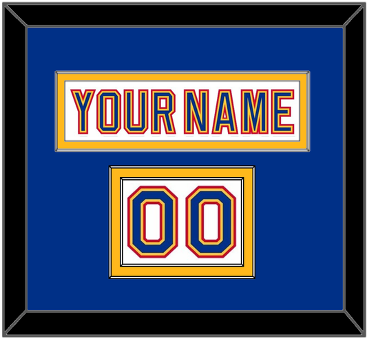 St. Louis Nameplate & Number (Shoulder) - Home White (1985-1987) - Signature Tier 2