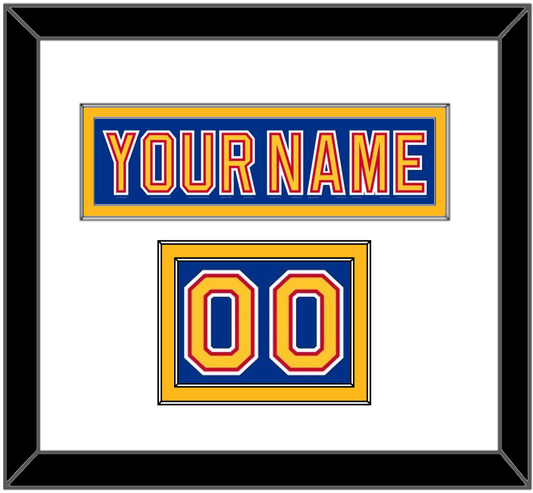 St. Louis Nameplate & Number (Shoulder) - Road Blue (1992-1995) - Signature Tier 1