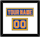 St. Louis Nameplate & Number (Shoulder) - Road Blue (1992-1995) - Double Mat 1