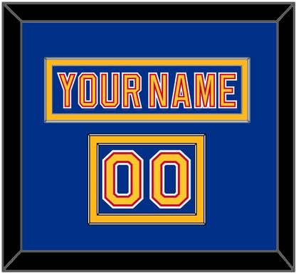 St. Louis Nameplate & Number (Shoulder) - Road Blue (1992-1995) - Signature Tier 2