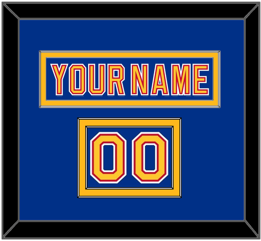 St. Louis Nameplate & Number (Shoulder) - Road Blue (1992-1995) - Signature Tier 2