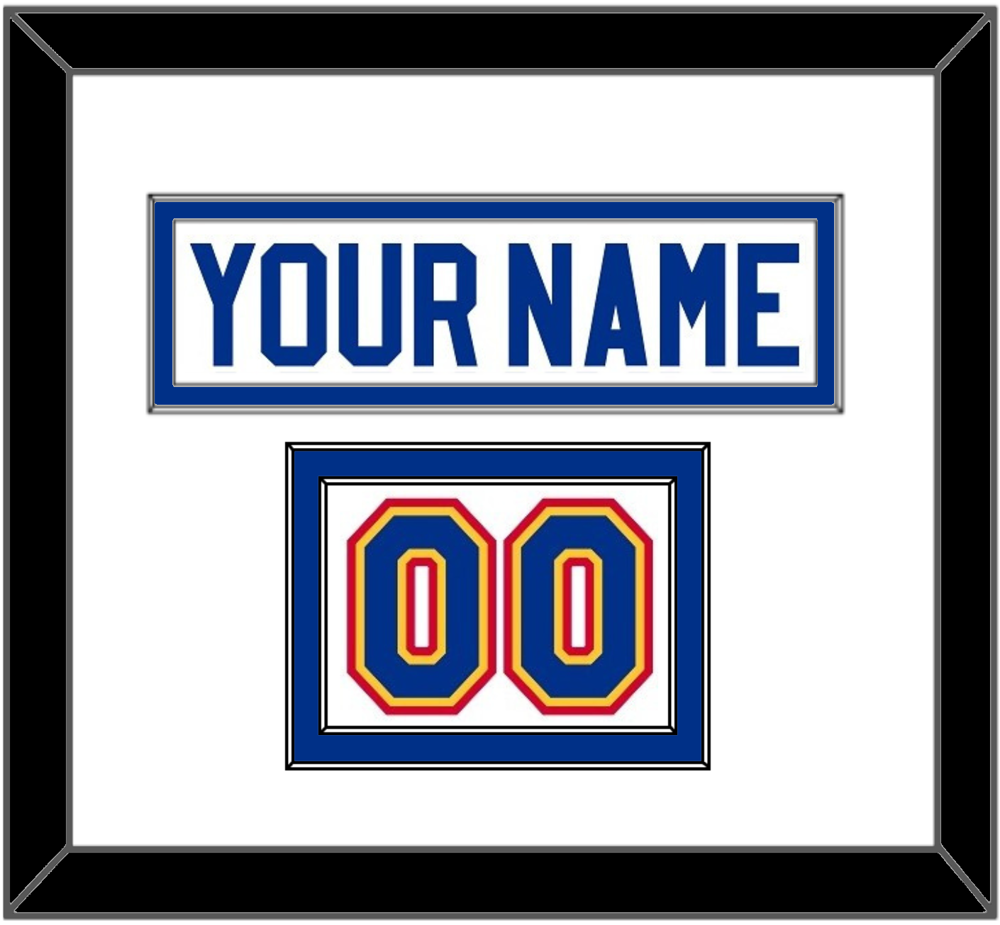 St. Louis Nameplate & Number (Shoulder) - Home White (1985-1987) - Signature Tier 1