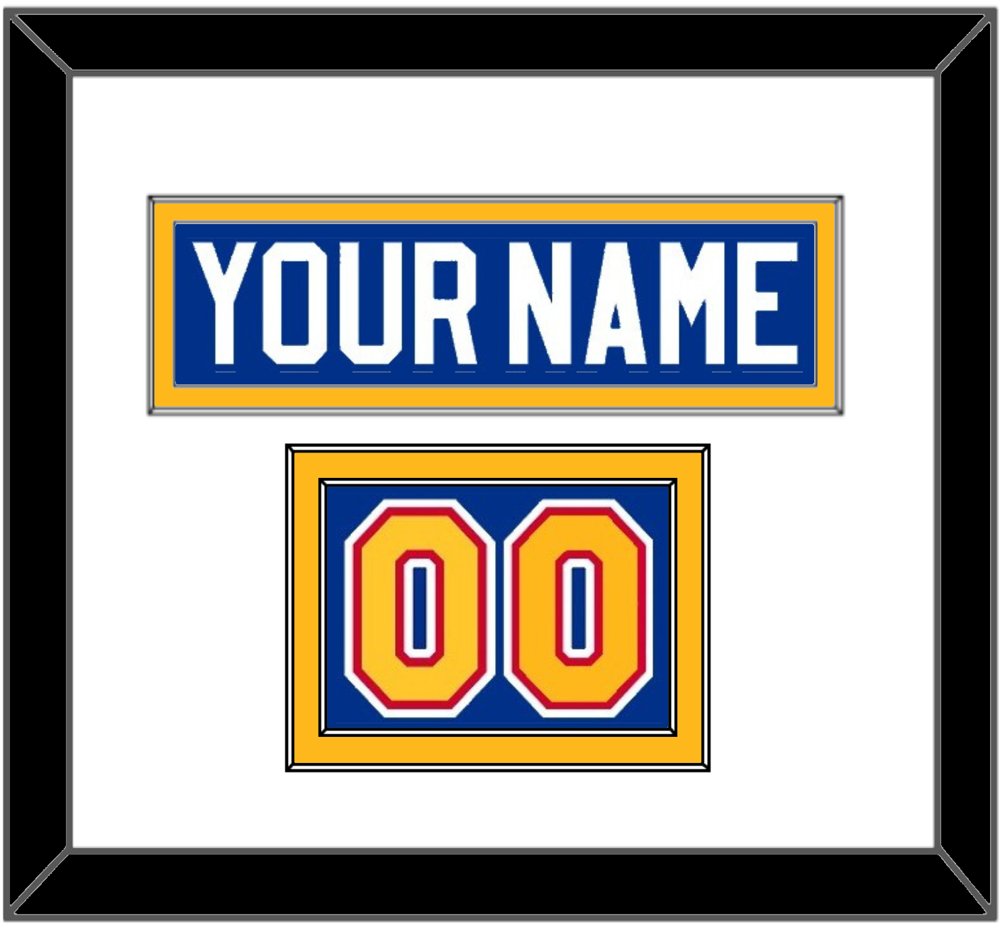 St. Louis Nameplate & Number (Shoulder) - Road Blue (1985-1987) - Signature Tier 1