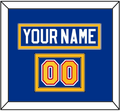 St. Louis Nameplate & Number (Shoulder) - Road Blue (1985-1987) - Signature Tier 2