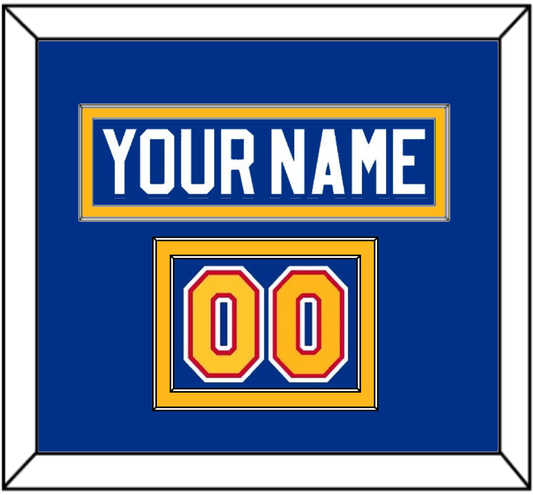 St. Louis Nameplate & Number (Shoulder) - Road Blue (1985-1987) - Signature Tier 2