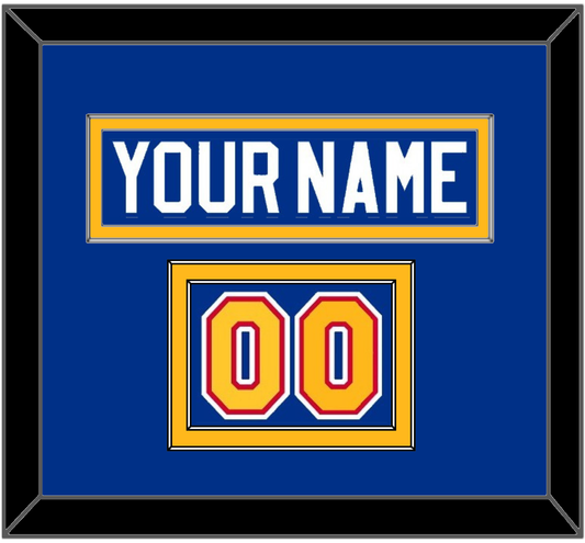 St. Louis Nameplate & Number (Shoulder) - Road Blue (1985-1987) - Signature Tier 2