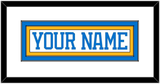 St. Louis Nameplate - Road White - Double Mat 1