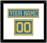 St. Louis Nameplate & Number (Shoulder) - Home Blue - Double Mat 1