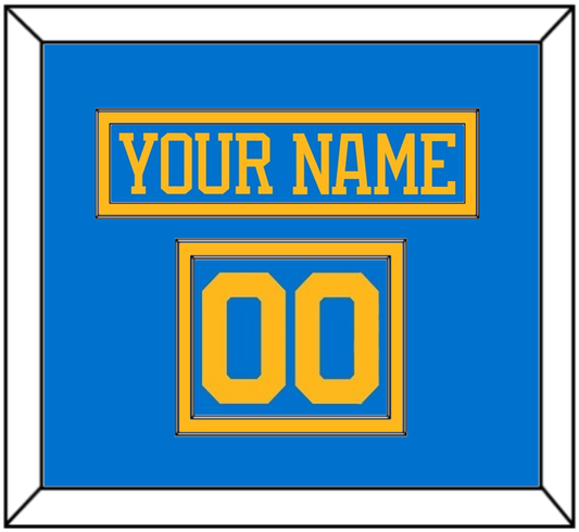 St. Louis Nameplate & Number (Shoulder) - Home Blue - Signature Tier 2
