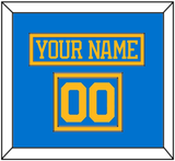 St. Louis Nameplate & Number (Shoulder) - Home Blue - Double Mat 2