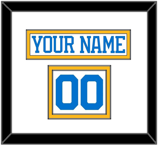 St. Louis Nameplate & Number (Shoulder) - Road White - Signature Tier 1
