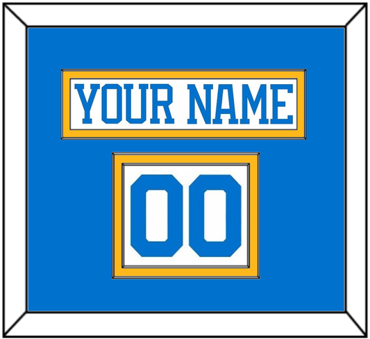 St. Louis Nameplate & Number (Shoulder) - Road White - Signature Tier 2