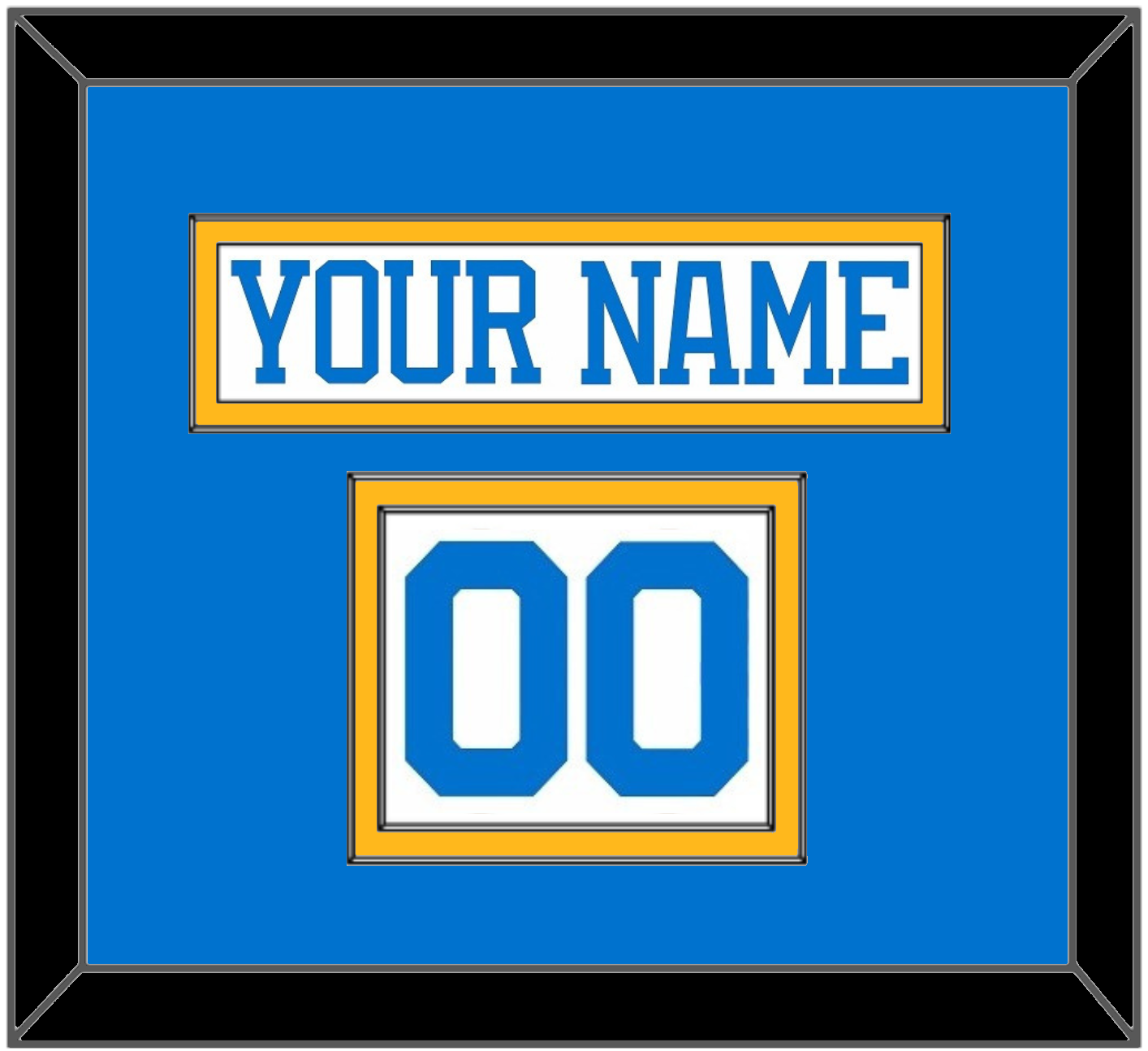 St. Louis Nameplate & Number (Shoulder) - Road White - Signature Tier 2