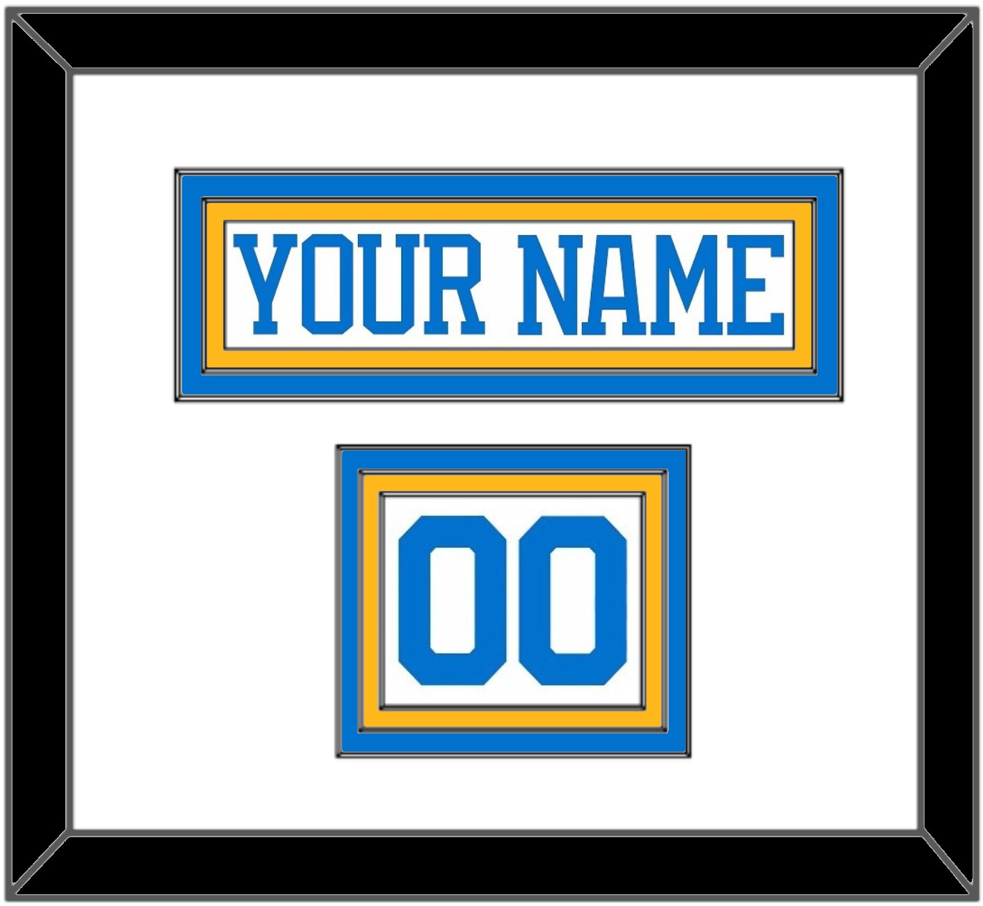 St. Louis Nameplate & Number (Shoulder) - Road White - Premier Tier 1