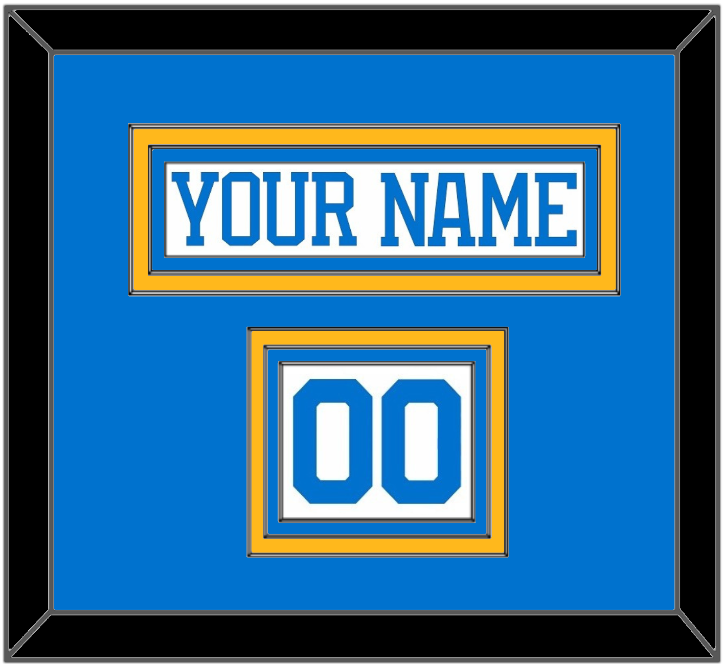 St. Louis Nameplate & Number (Shoulder) - Road White - Premier Tier 2