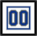 St. Louis Number (Back) - Home White (1967-1973) - Double Mat 1