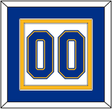 St. Louis Number (Back) - Home White (1967-1973) - Double Mat 2