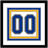 St. Louis Number (Back) - Home White (1967-1973) - Triple Mat 1