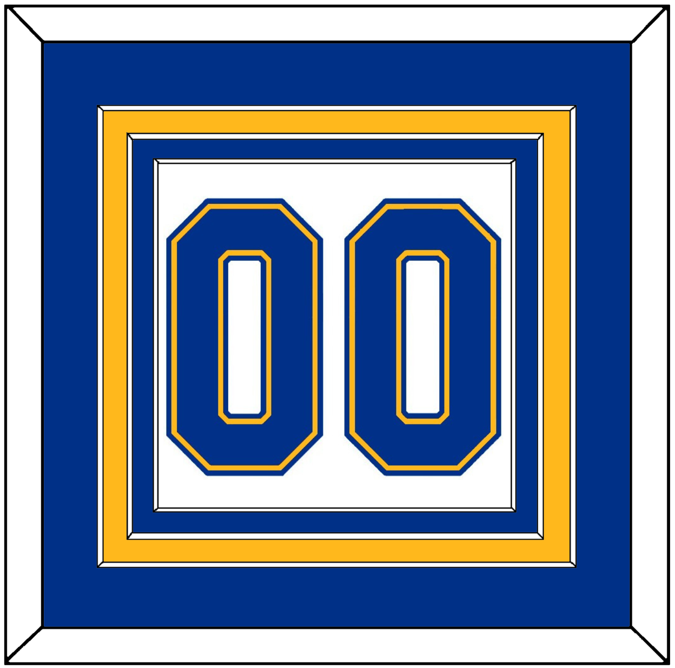 St. Louis Number (Back) - Home White (1973-1984) - Premier Tier 2