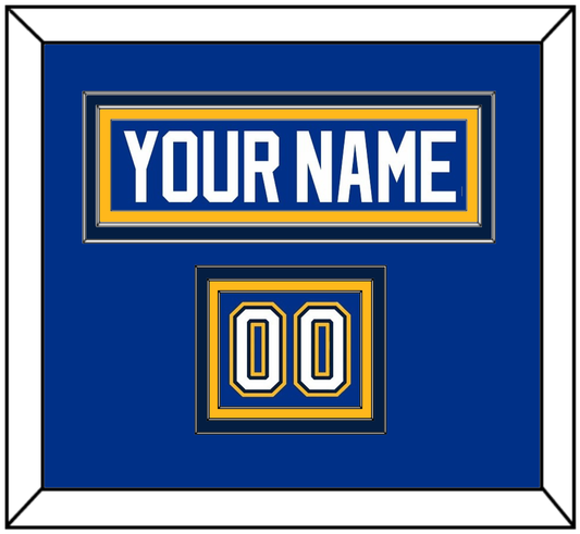St. Louis Nameplate & Number (Shoulder) - Alternate Blue - Premier Tier 2