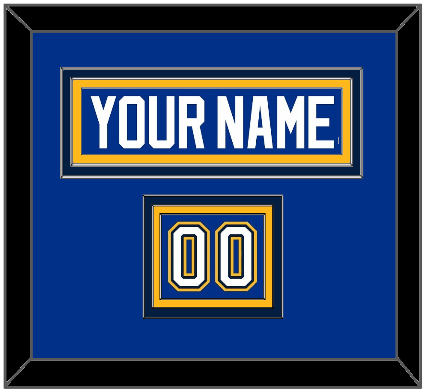 St. Louis Nameplate & Number (Shoulder) - Alternate Blue - Premier Tier 2